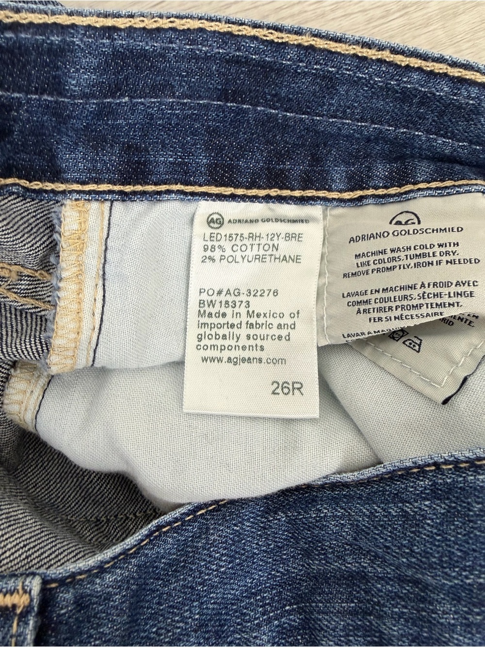 AG Adriano Goldschmied The Ex-Boyfriend Slim Jeans in 12Y Wash, Size 26R - Picture 9 of 15